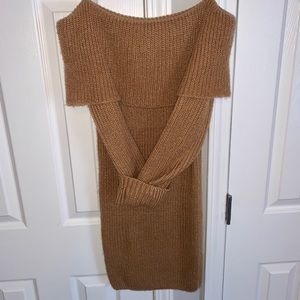 Off the Shoulder Sweater Dress
